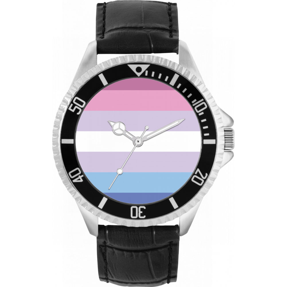 42mm Pride Bigender Flag Watch