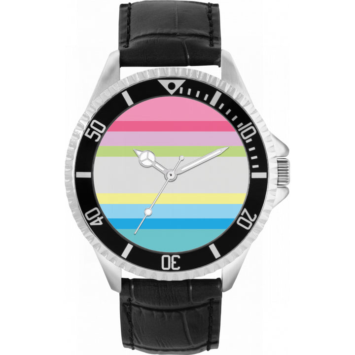 42mm Pride Gender Questioning Flag Watch