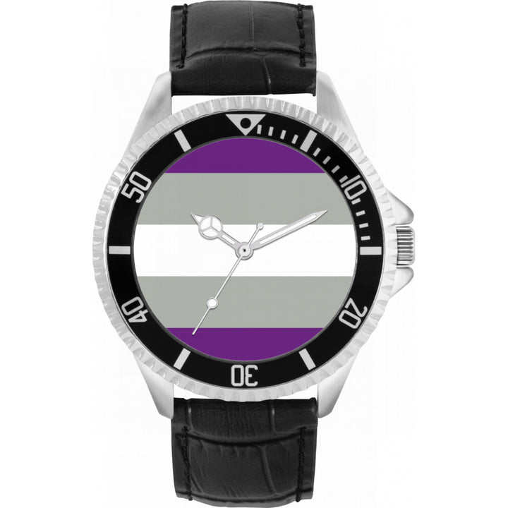 42mm Pride Greysexual Flag Watch