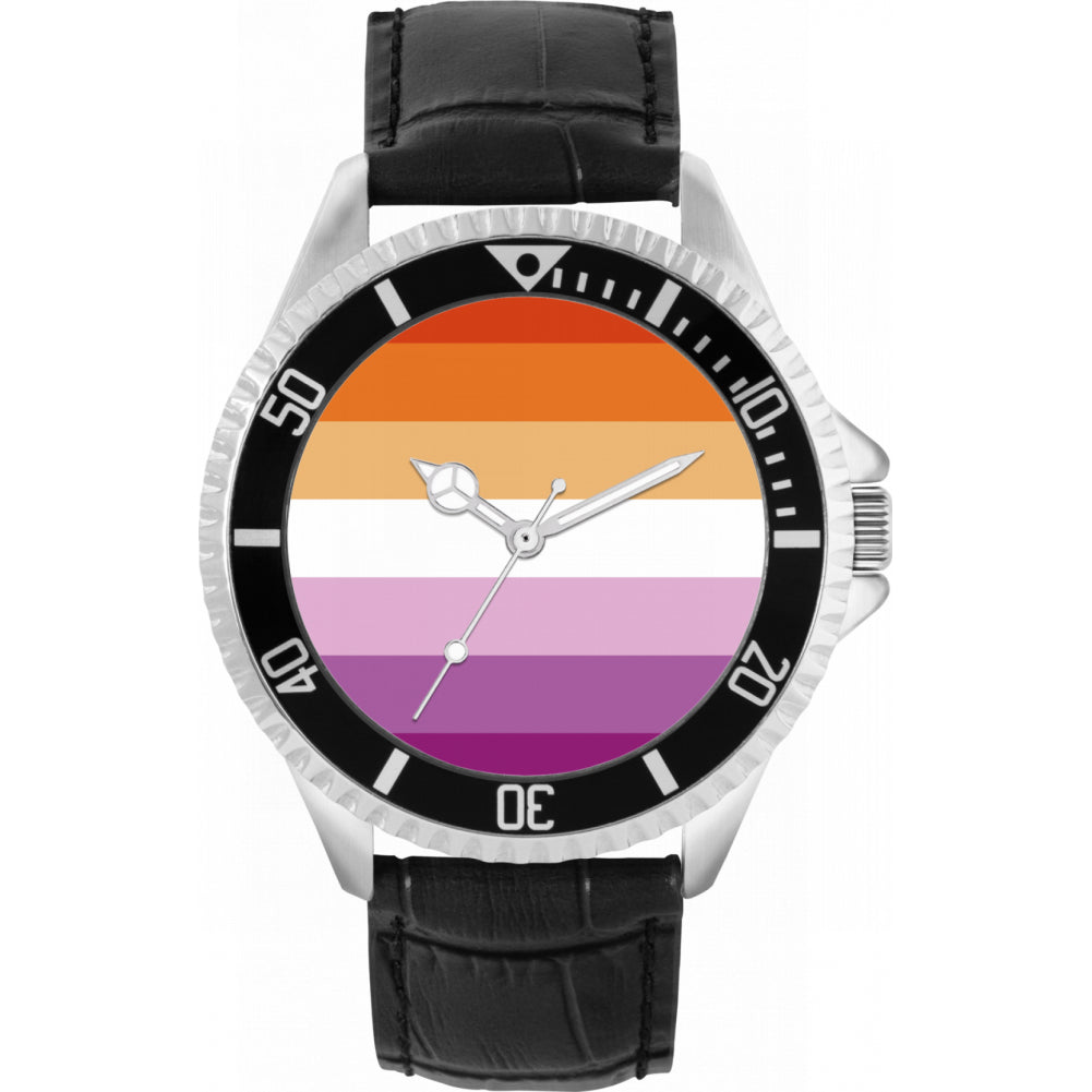 42mm Pride Lesbian Flag Watch