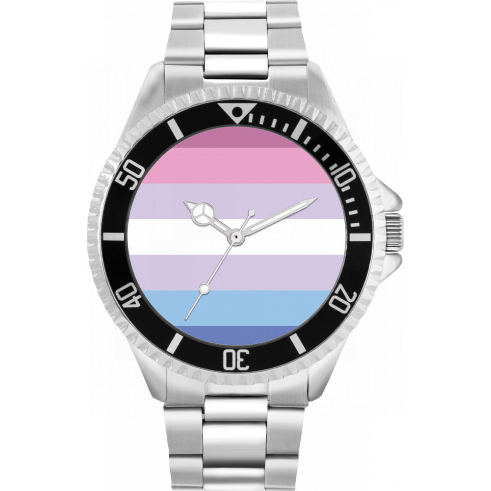 42mm Pride Bigender Flag Watch