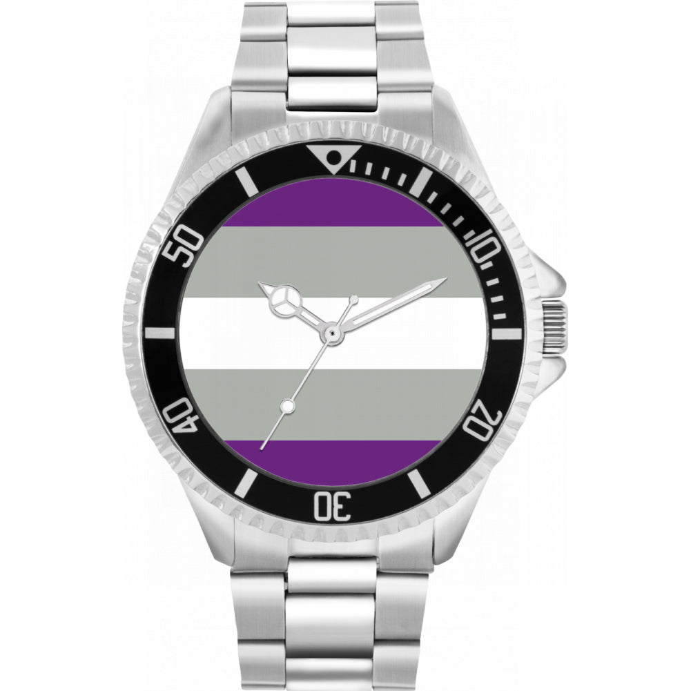 42mm Pride Greysexual Flag Watch