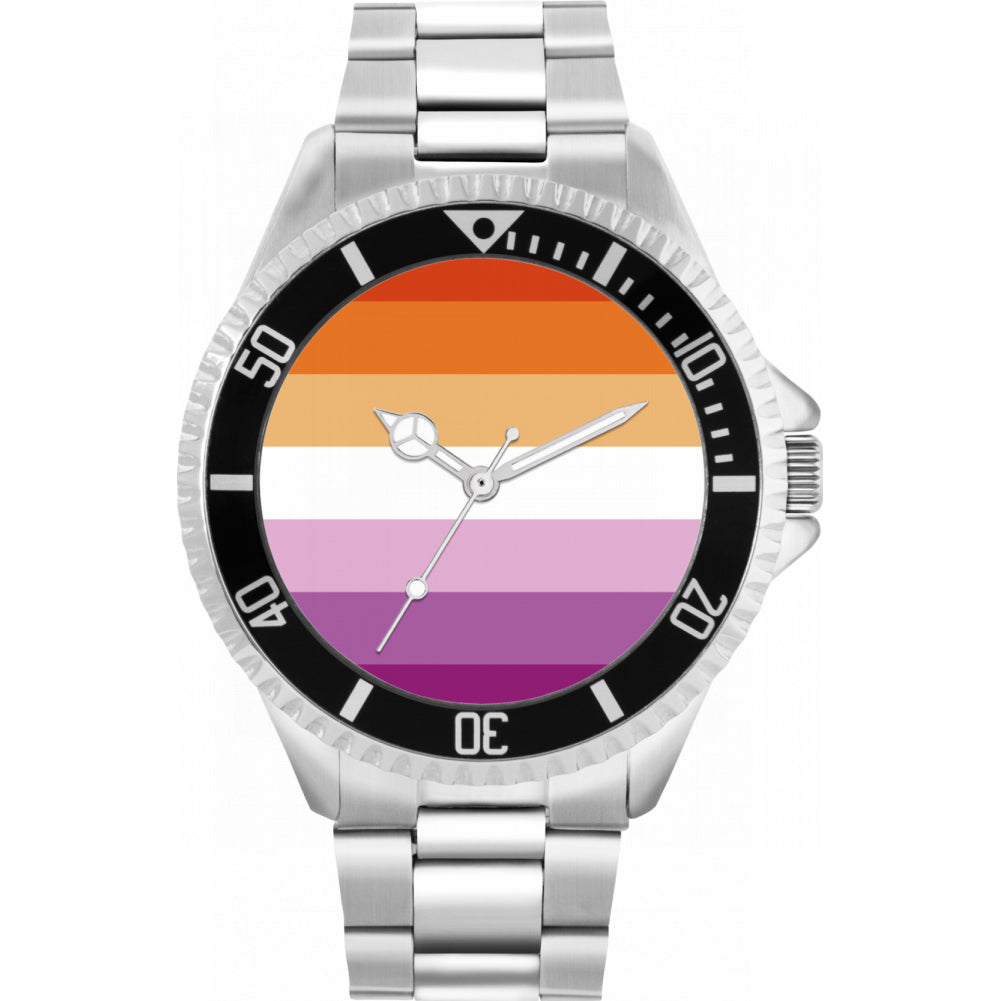 42mm Pride Lesbian Flag Watch
