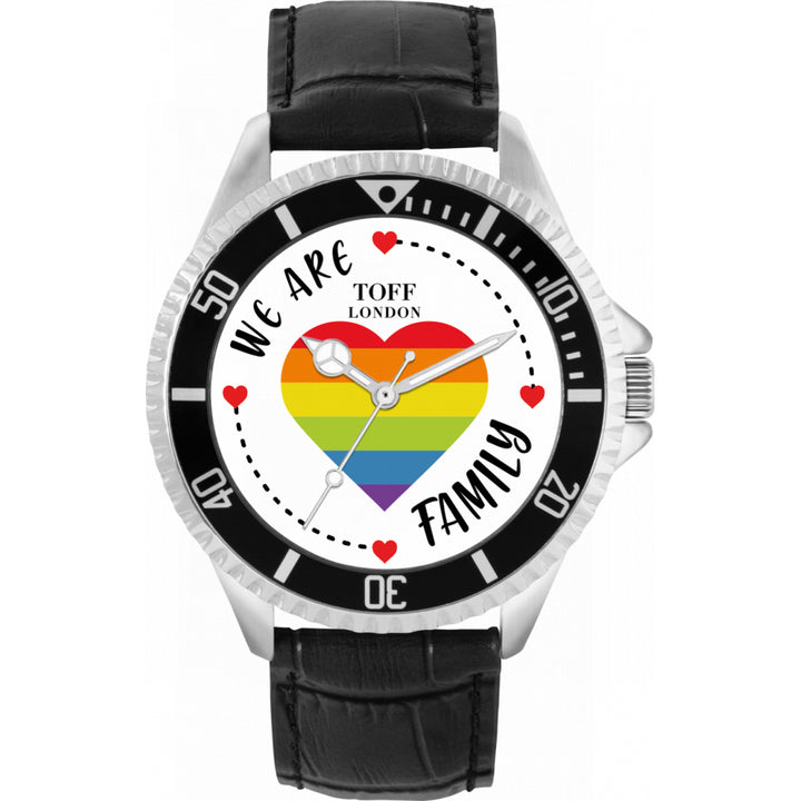 42mm Pride Rainbow Heart Family Watch