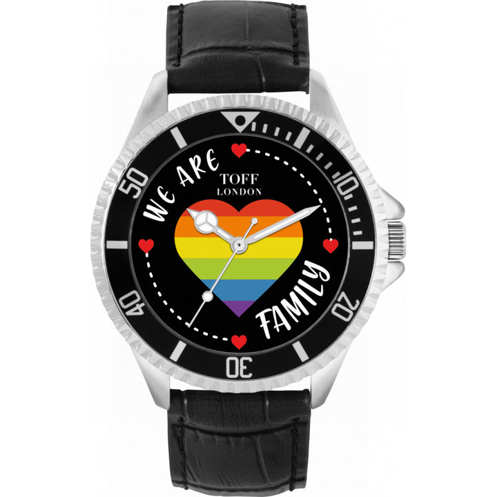 42mm Pride Rainbow Heart Family Watch