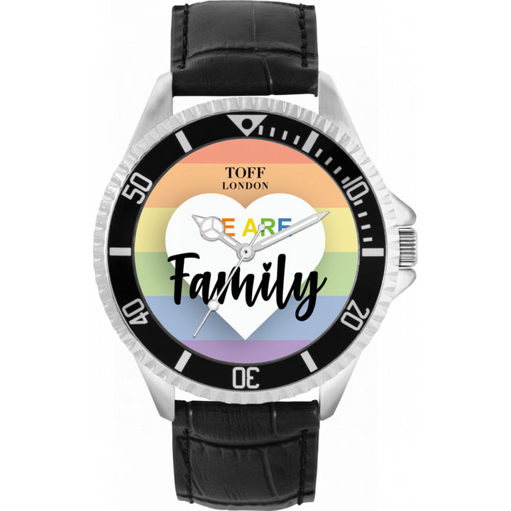42mm Pride We Are Family Rainbow Watch