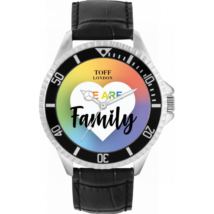 42mm Pride We Are Family Rainbow Watch