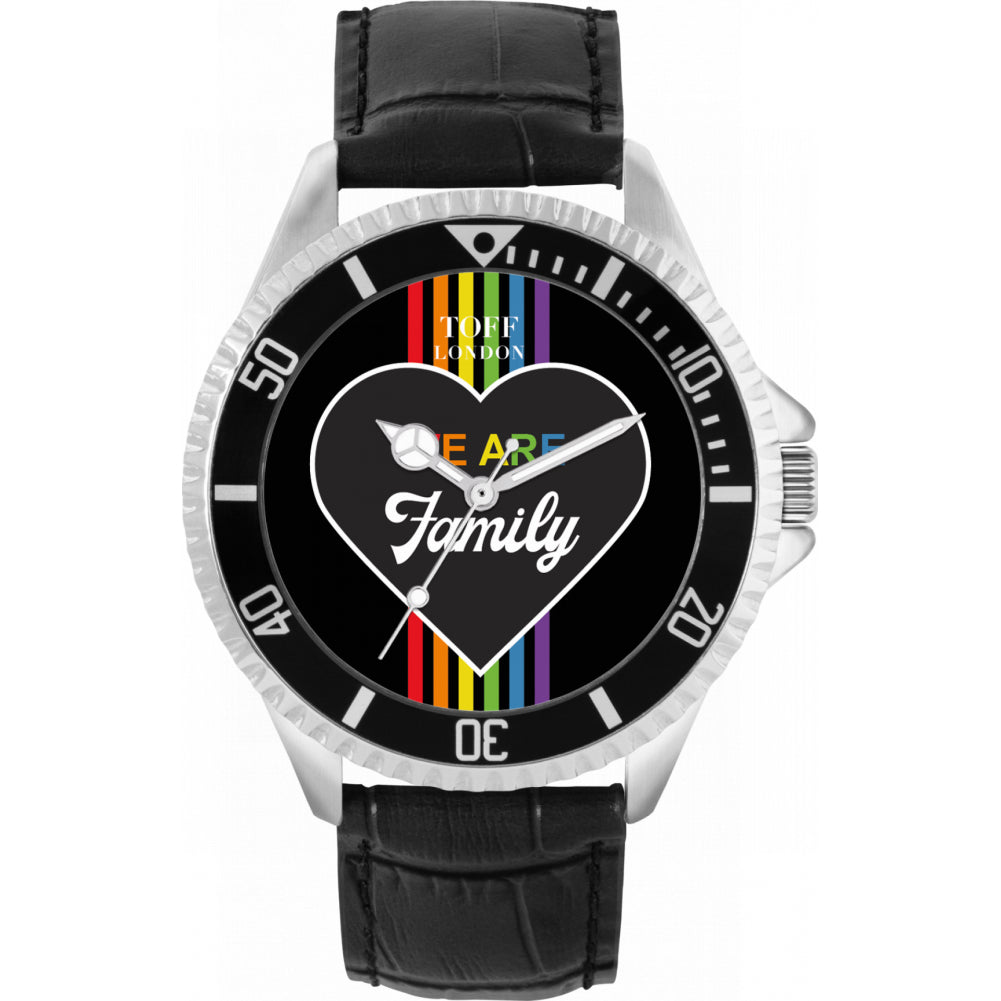 42mm Pride We Are Family Rainbow Watch