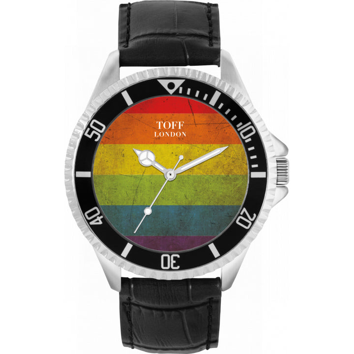 42mm Pride Vintage Texture Rainbow Watch