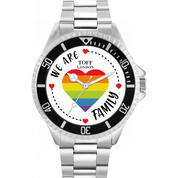 42mm Pride Rainbow Heart Family Watch