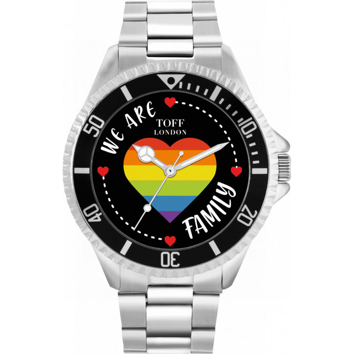 42mm Pride Rainbow Heart Family Watch