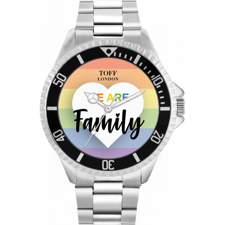 42mm Pride We Are Family Rainbow Watch