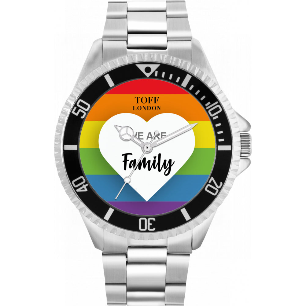 42mm Pride We Are Family Rainbow Watch