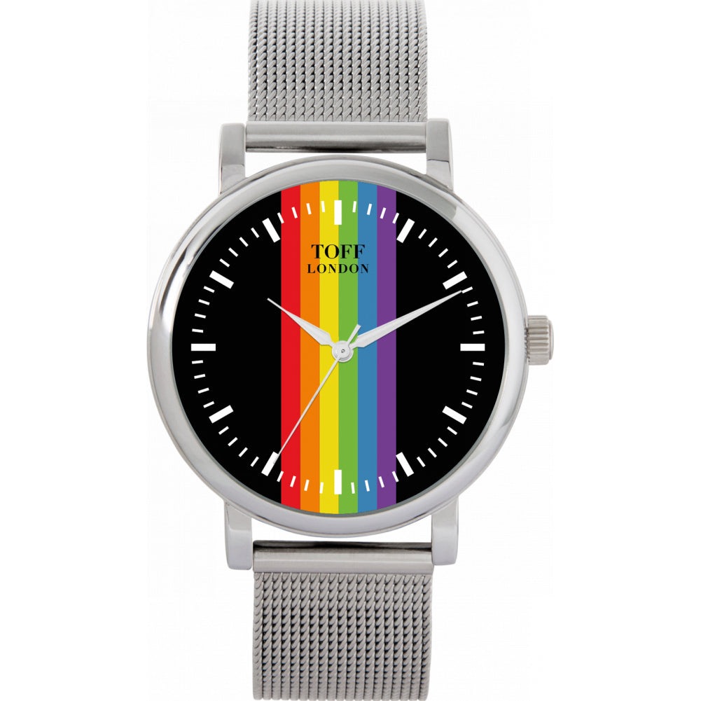 38mm Pride Linear Black Batons Watch