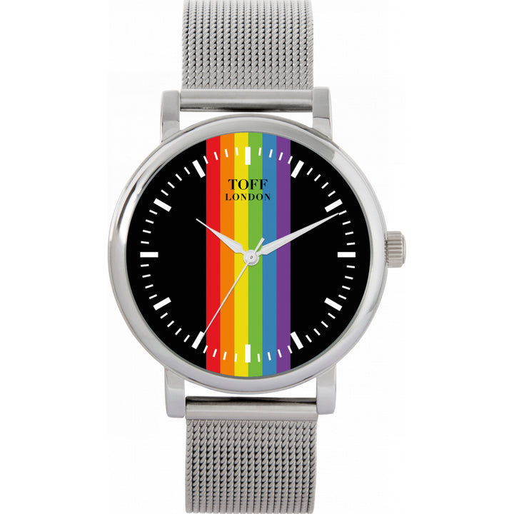 38mm Pride Linear Black Batons Watch