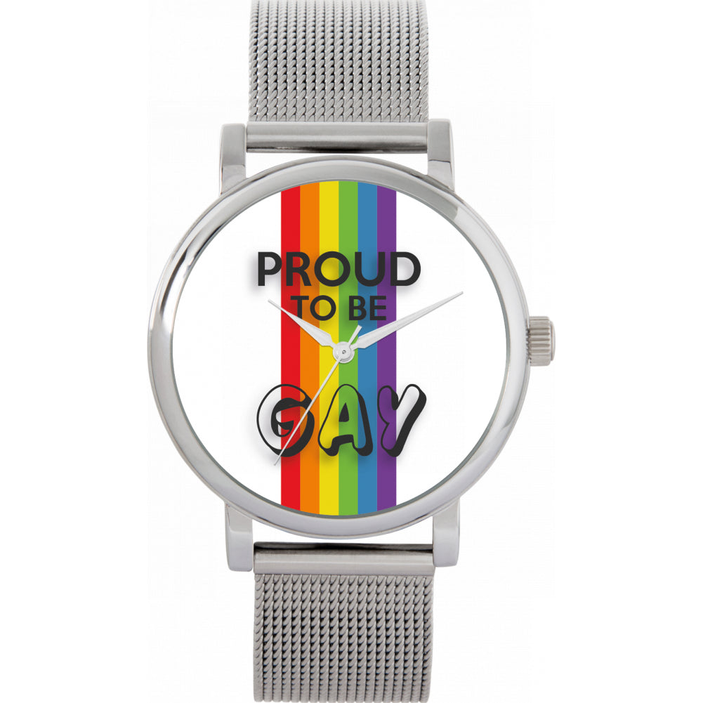 38mm Pride Rainbow Linear Proud Watch