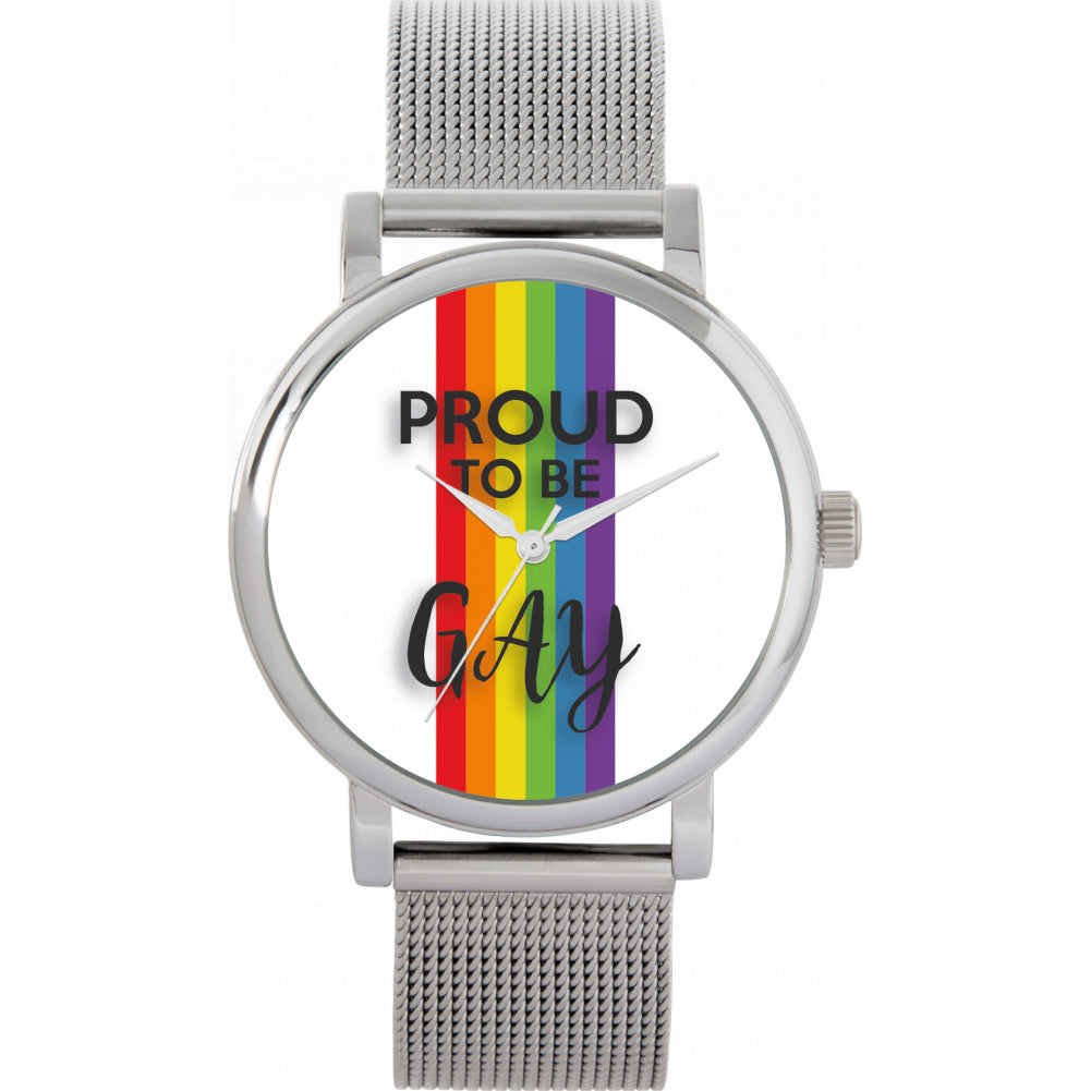 38mm Pride Rainbow Linear Proud Watch