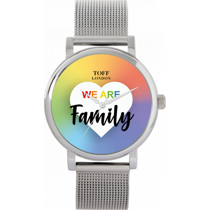 38mm Pride We Are Family Rainbow Watch