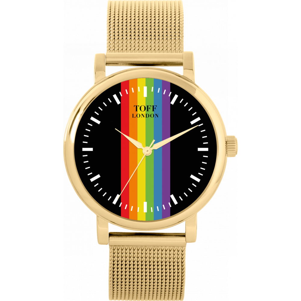 38mm Pride Linear Black Batons Watch