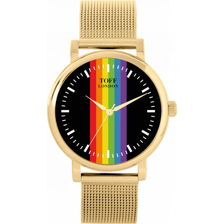 38mm Pride Linear Black Batons Watch