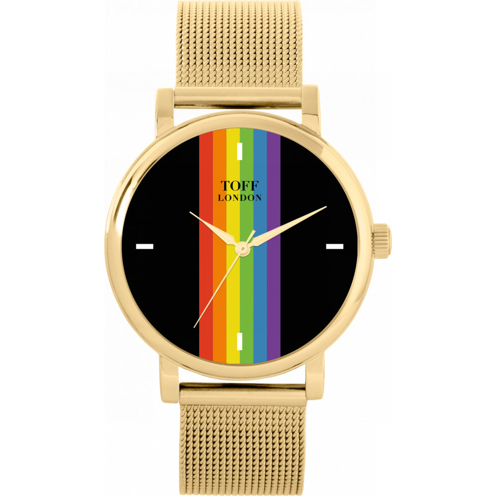 38mm Pride Linear Black Batons Watch