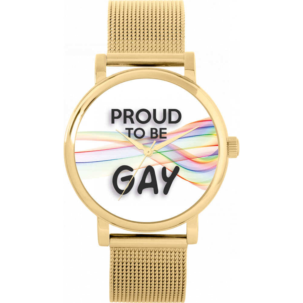 38mm Pride Rainbow Ribbon Proud Watch