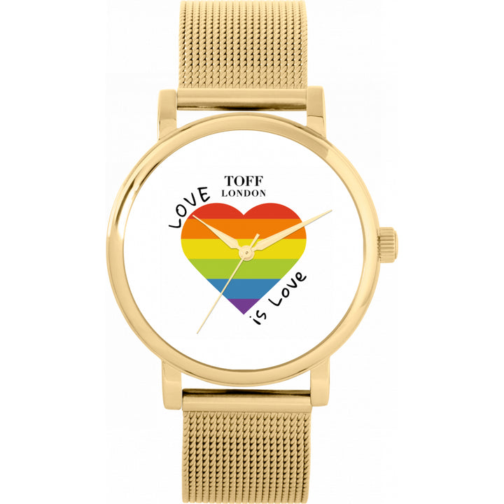 38mm Pride Heart Love Is Love Watch