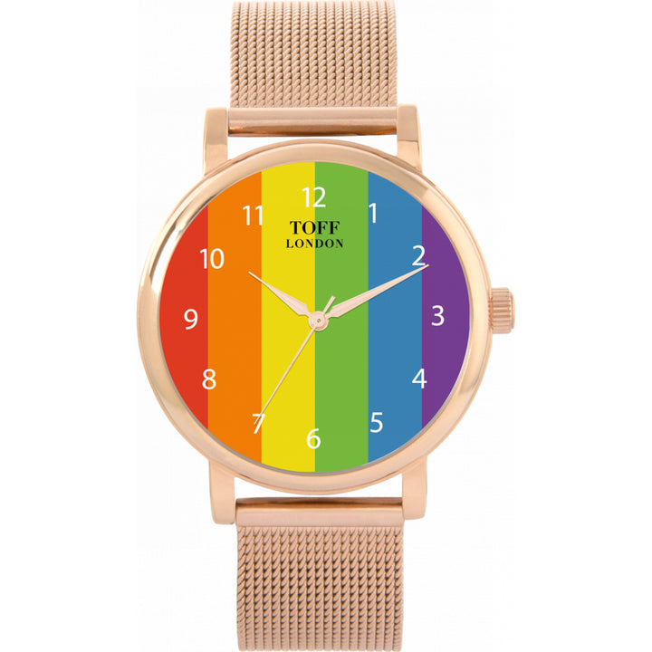 38mm Pride Vertical Arabic Numbers Watch