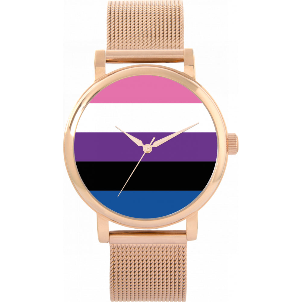38mm Pride Genderfluid Flag Watch