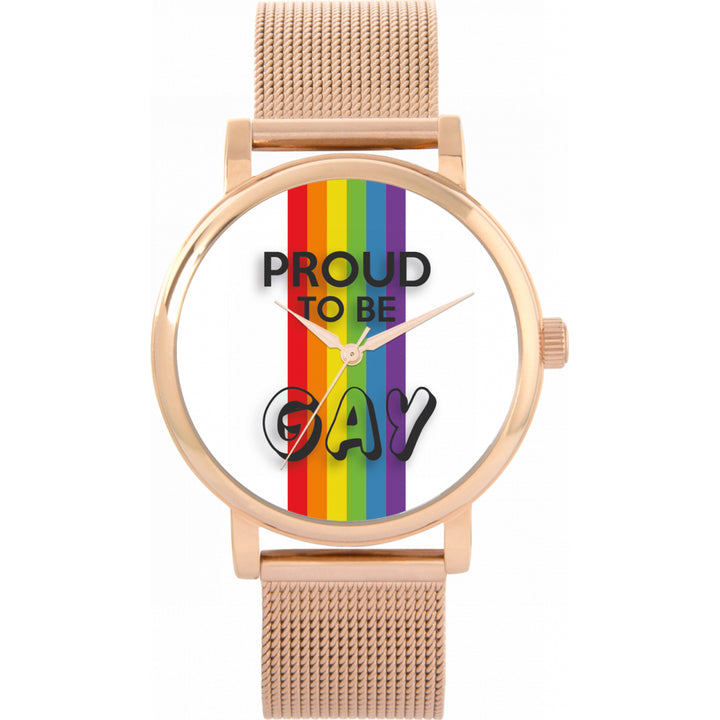38mm Pride Rainbow Linear Proud Watch