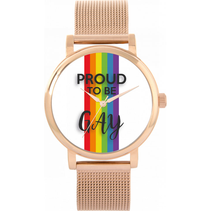 38mm Pride Rainbow Linear Proud Watch