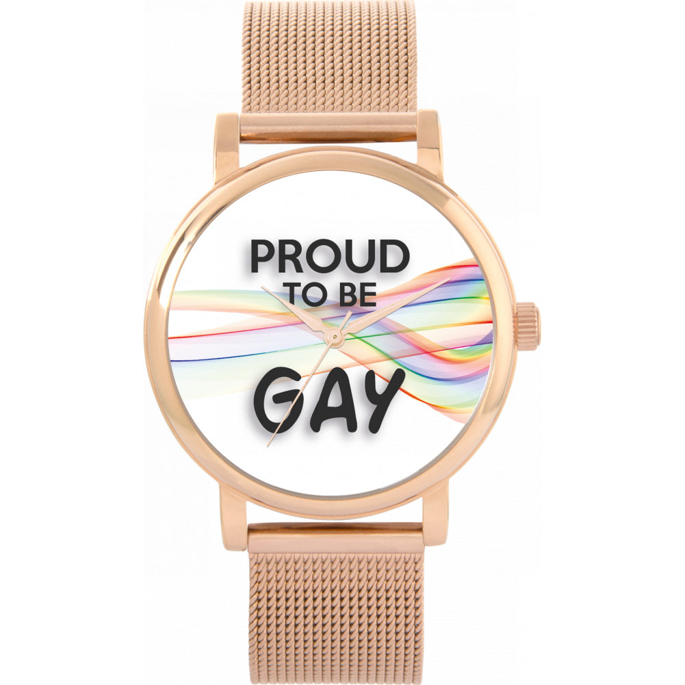 38mm Pride Rainbow Ribbon Proud Watch