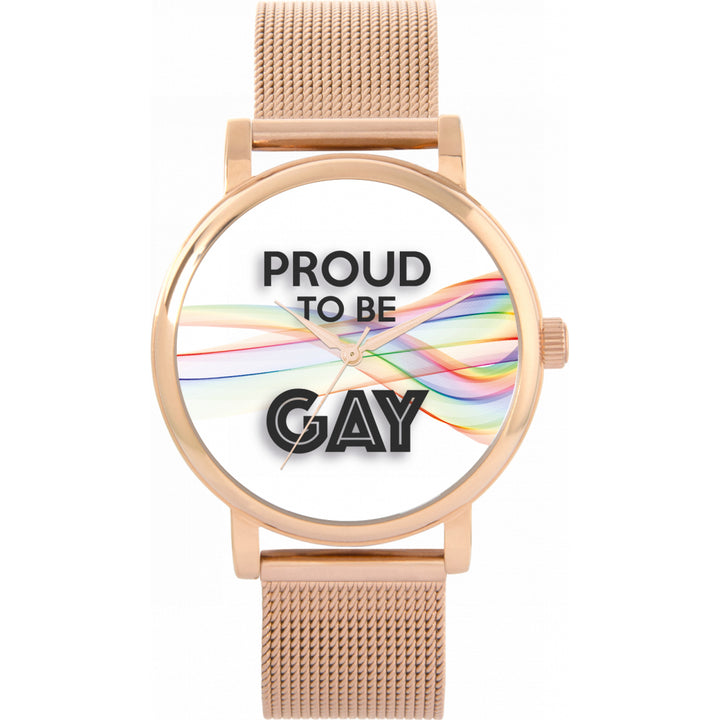38mm Pride Rainbow Ribbon Proud Watch