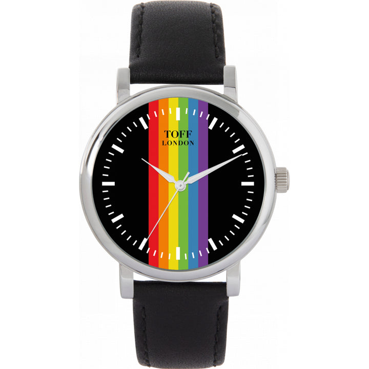 38mm Pride Linear Black Batons Watch