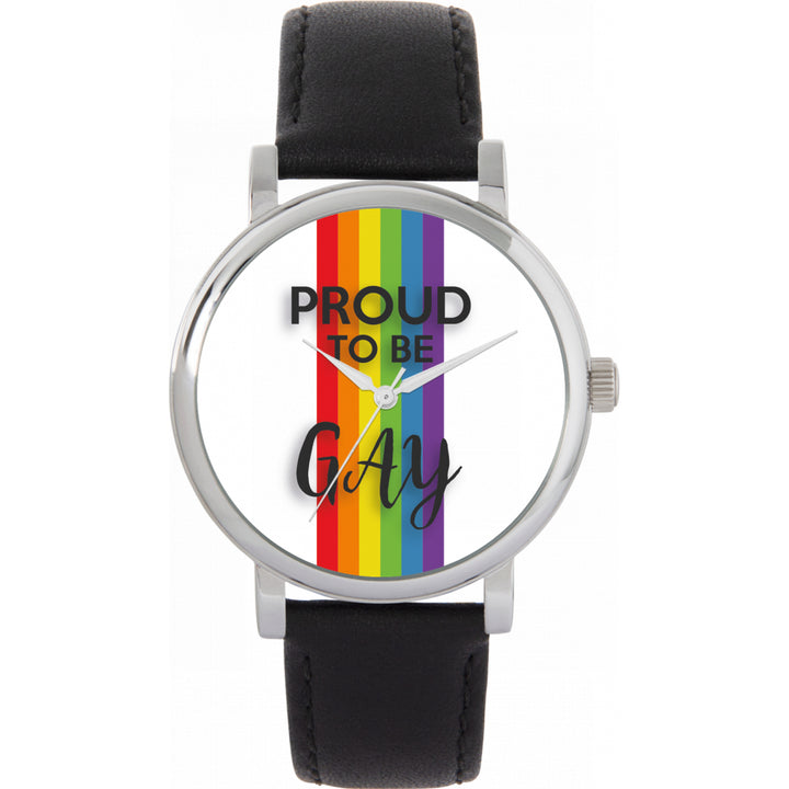 38mm Pride Rainbow Linear Proud Watch