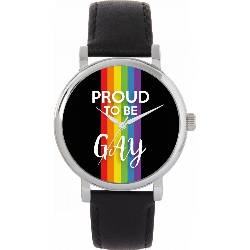 38mm Pride Rainbow Linear Proud Watch