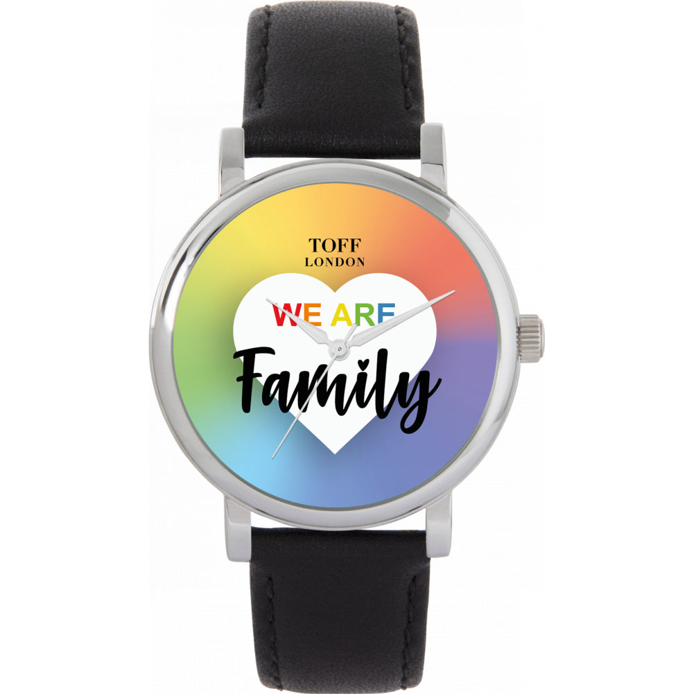 38mm Pride We Are Family Rainbow Watch