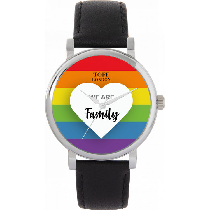 38mm Pride We Are Family Rainbow Watch