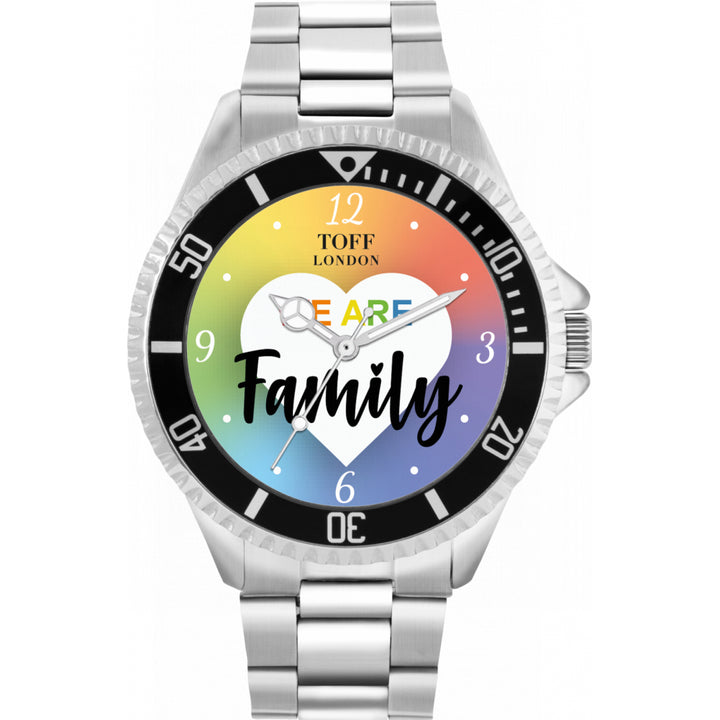 42mm Pride We Are Family Rainbow Watch