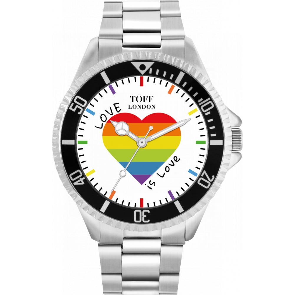 42mm Pride Rainbow Love Is Love Heart Watch