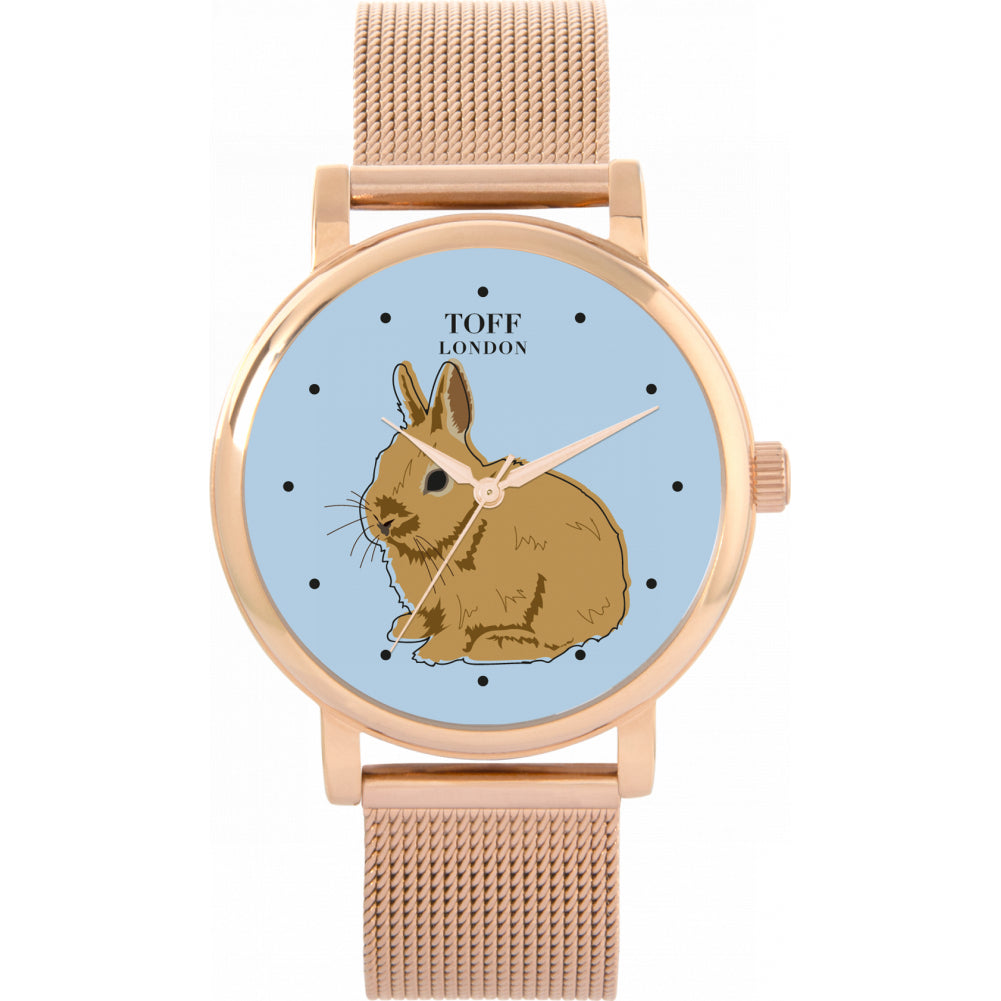 Ladies Brown Netherland Dwarf Rabbit Watch