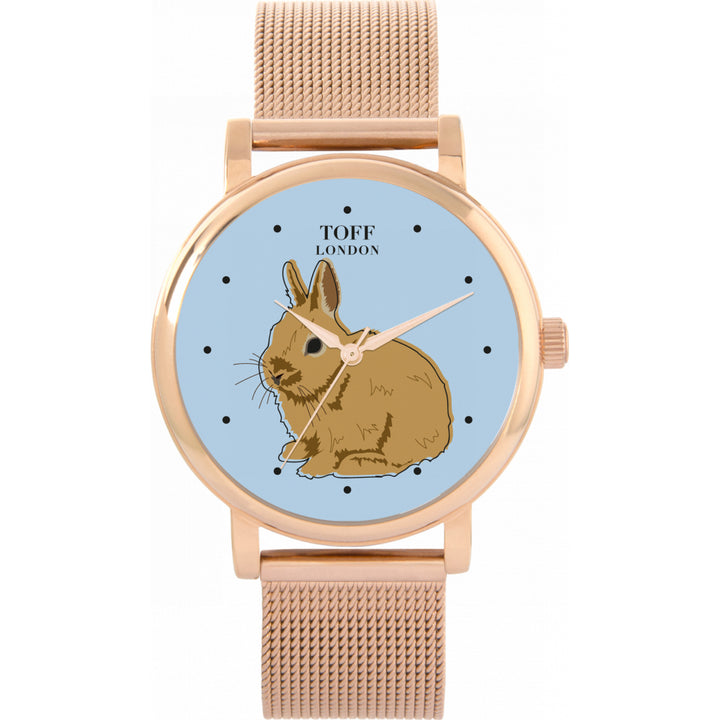 Ladies Brown Netherland Dwarf Rabbit Watch