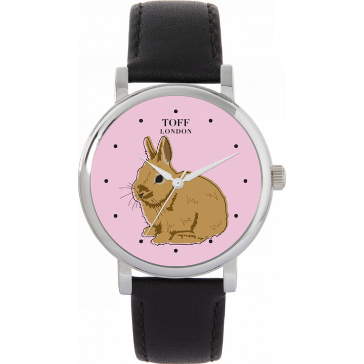 Ladies Brown Netherland Dwarf Rabbit Watch