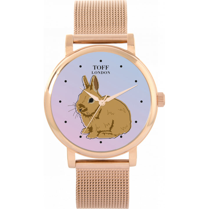 Ladies Brown Netherland Dwarf Rabbit Watch