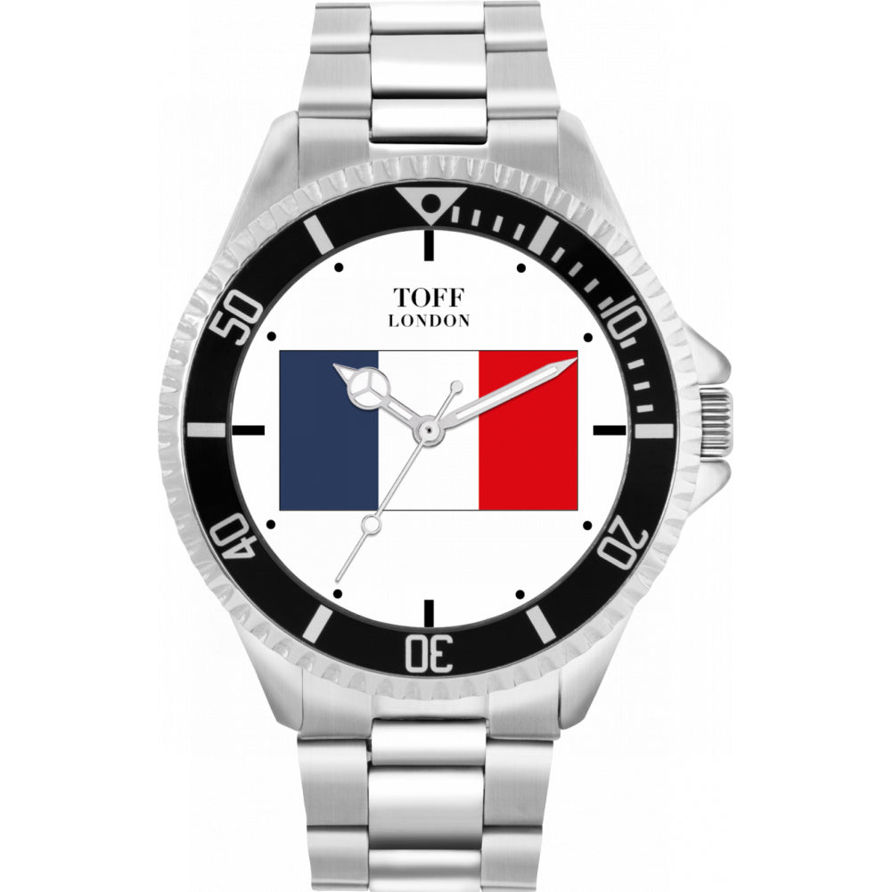 Mens France Flag Watch