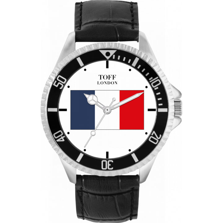 Mens France Flag Watch