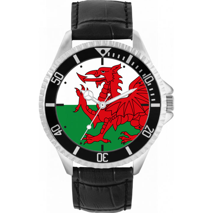 Mens Wales Flag Watch