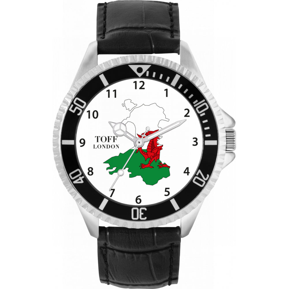 Mens Wales Flag Watch