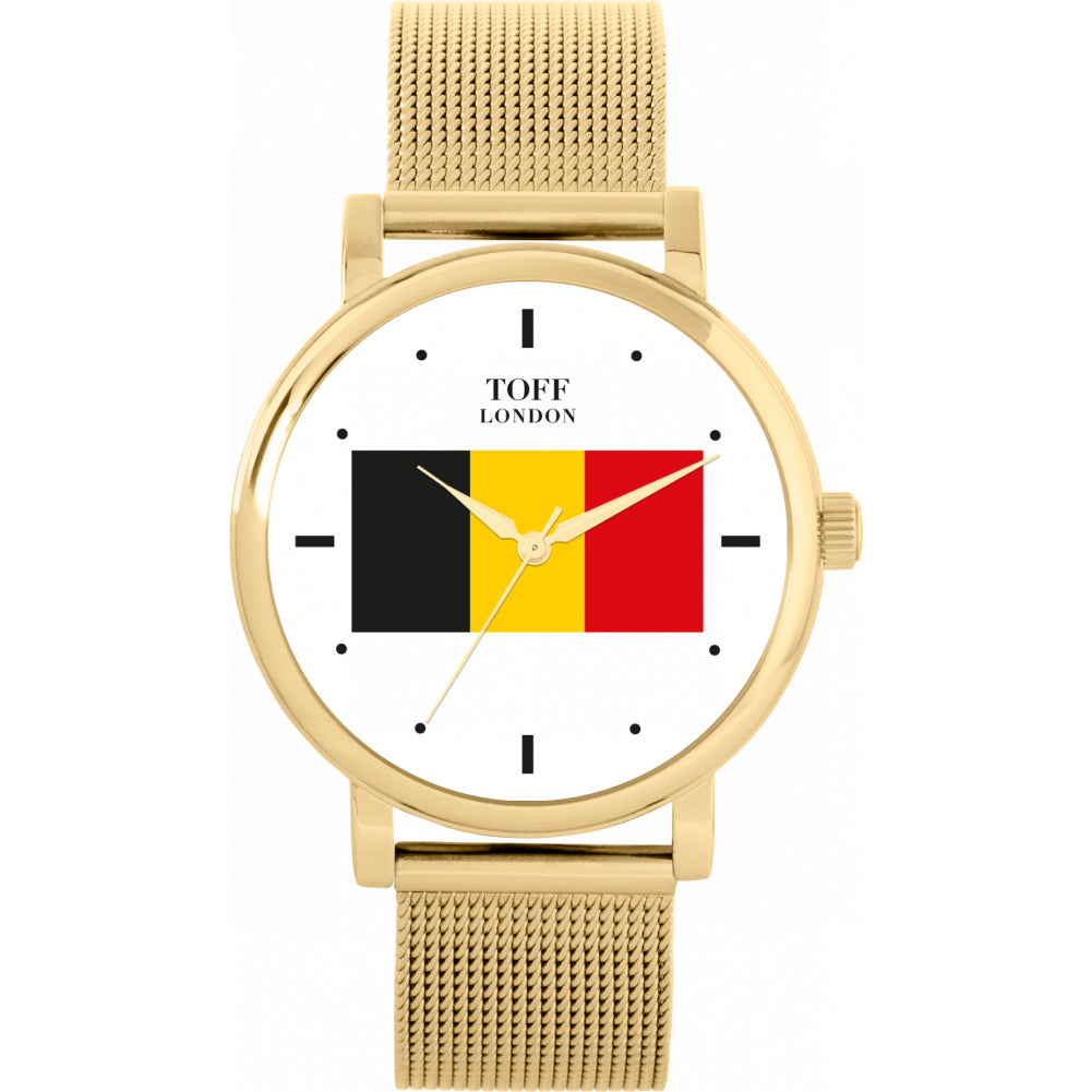 Ladies Belgium Flag Watch
