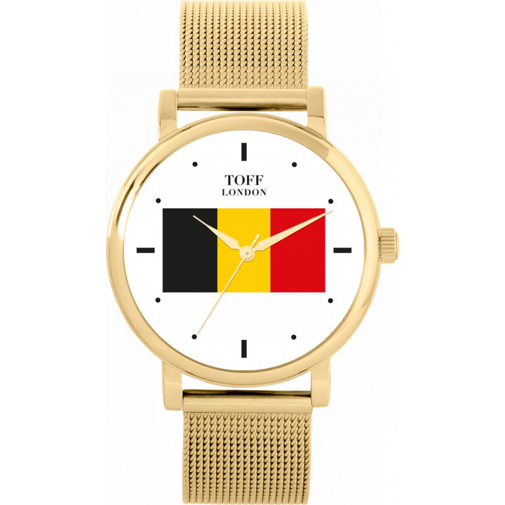Ladies Belgium Flag Watch